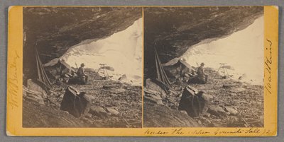 Sotto la Cascata Superiore di Yosemite da Carleton E. Watkins